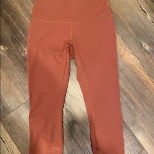 Lululemon Wunder Under 25” leggings in ancient copper